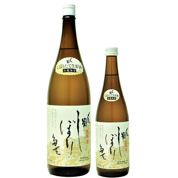 〆張鶴 しぼりたて生原酒 1800ml / 720ml [季節限定]　