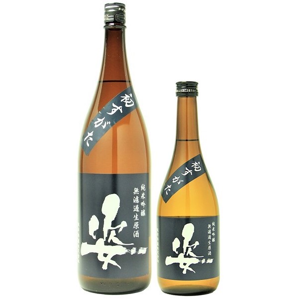 姿 初すがた 純米吟醸 無濾過生原酒 1800ml / 720ml [季節限定]　