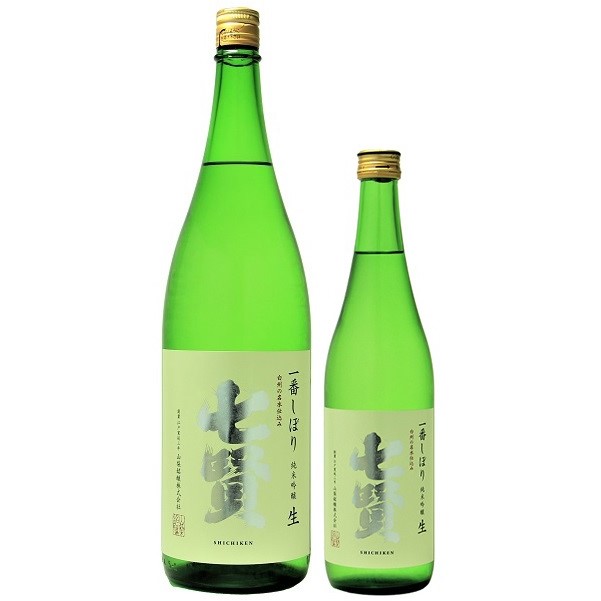 七賢 一番しぼり 純米吟醸 生 1800ml / 720ml [季節限定]　