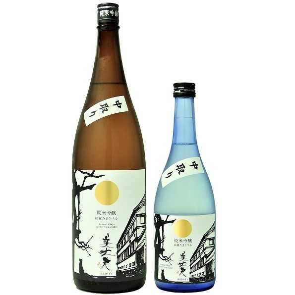 美丈夫 純米吟醸 純麗たまラベル 中取り 1800ml / 720ml [季節限定]　