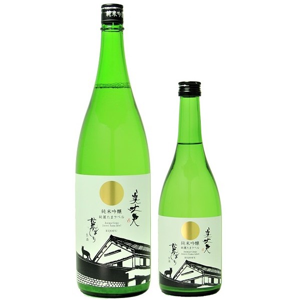 美丈夫 純米吟醸 純麗たまラベル 荒走り 生酒 1800ml / 720ml [季節限定]　