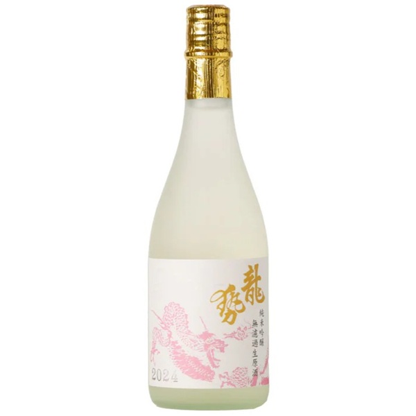 龍勢 桃ラベル 純米吟醸 生原酒 1800ml / 720ml [季節限定]　