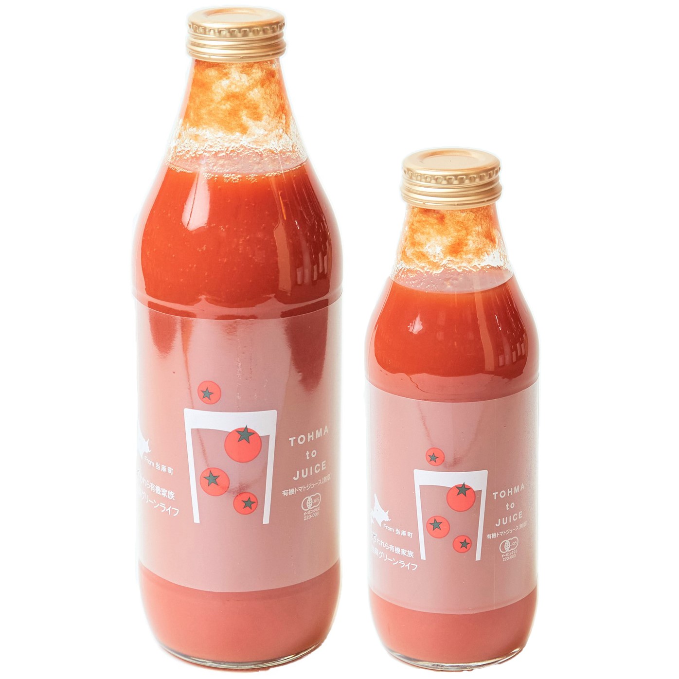 北海道 有機トマト のトマトジュース 無塩 TOHMA TO JUICE 1000ml / 500ml　※25/9価格改定