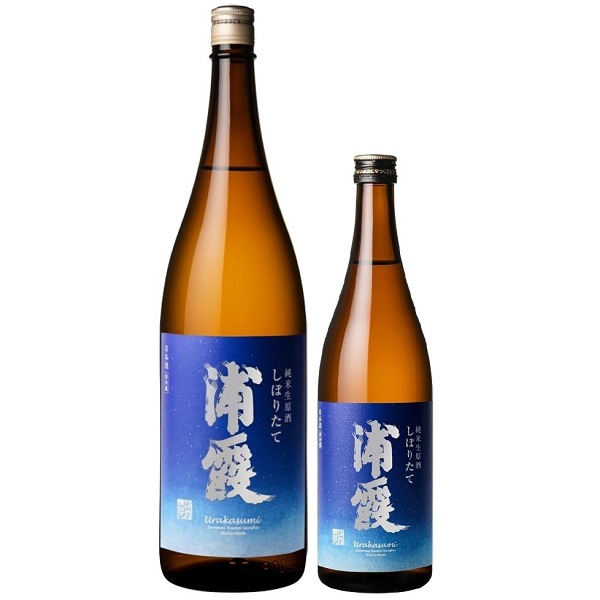 浦霞 しぼりたて 純米生原酒 1800ml / 720ml [季節限定]　