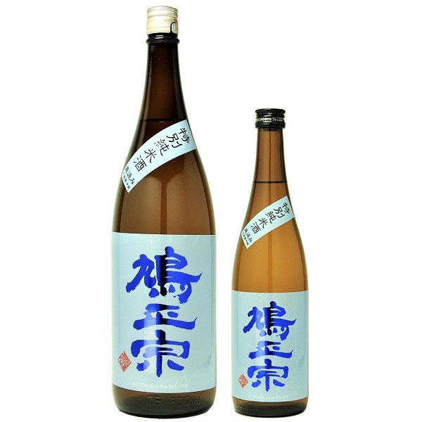 鳩正宗 特別純米酒 華吹雪 直汲み 本生 1800ml / 720ml [季節限定]　