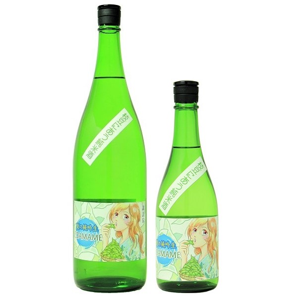 諏訪泉 夏の純吟生 “EDAMAME”  諏訪娘ラベル 1800ml / 720ml [季節限定]　