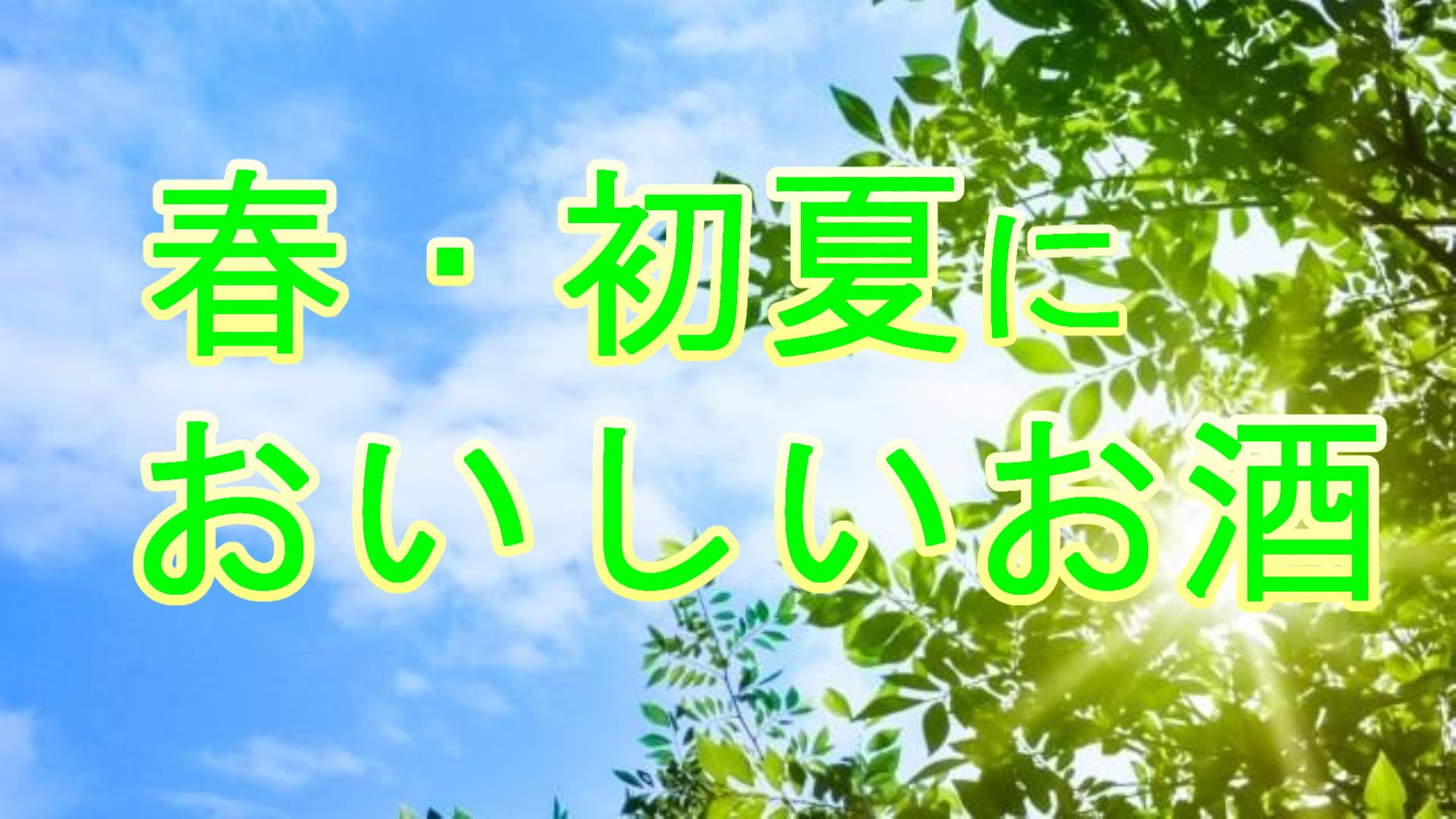 タイプいろいろ 春から初夏においしい日本酒 焼酎 若松屋酒店