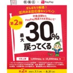 板橋区paypay30%還元