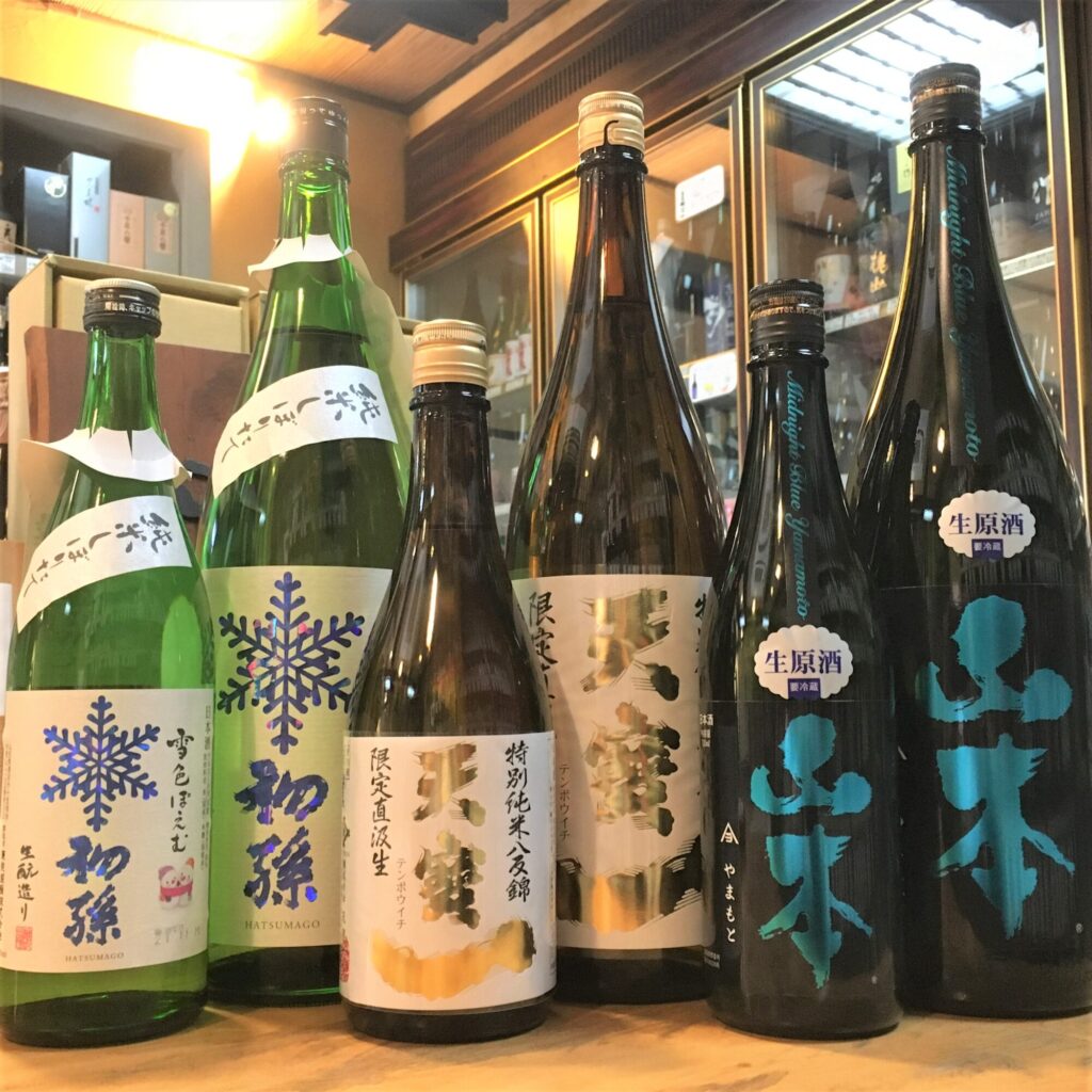 日本全国から個性豊かな新酒「初孫」「天寶一」「山本」入荷しています！