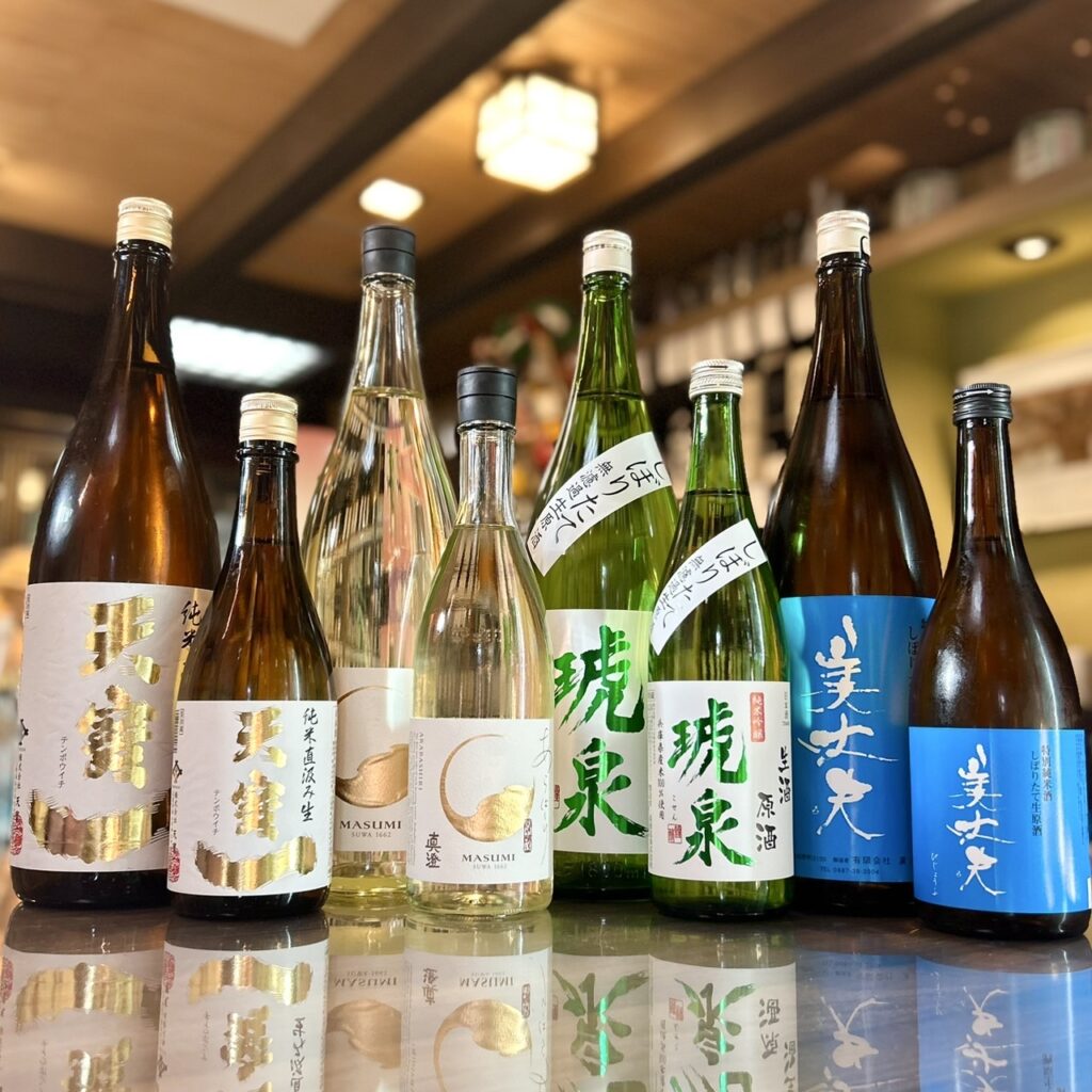 日本全国からしぼりたて新酒！「天寶一 純米直汲み生」「真澄 あらばしり」「琥泉 しぼりたて」「美丈夫 しぼりたて」が到着です！