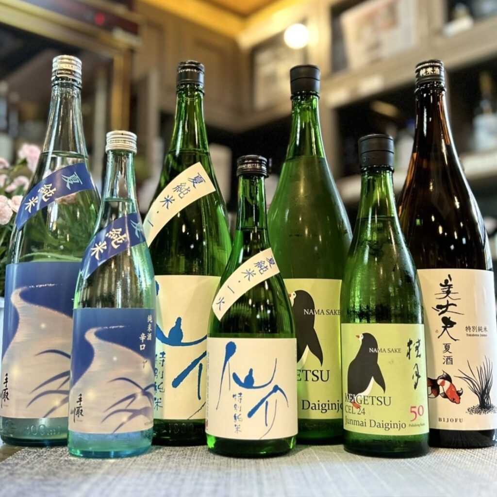 スッキリと楽しむ夏酒!「手取川 夏純米」「仙介 夏純米一火」「桂月 夏の生酒」「美丈夫 夏酒」のご紹介!