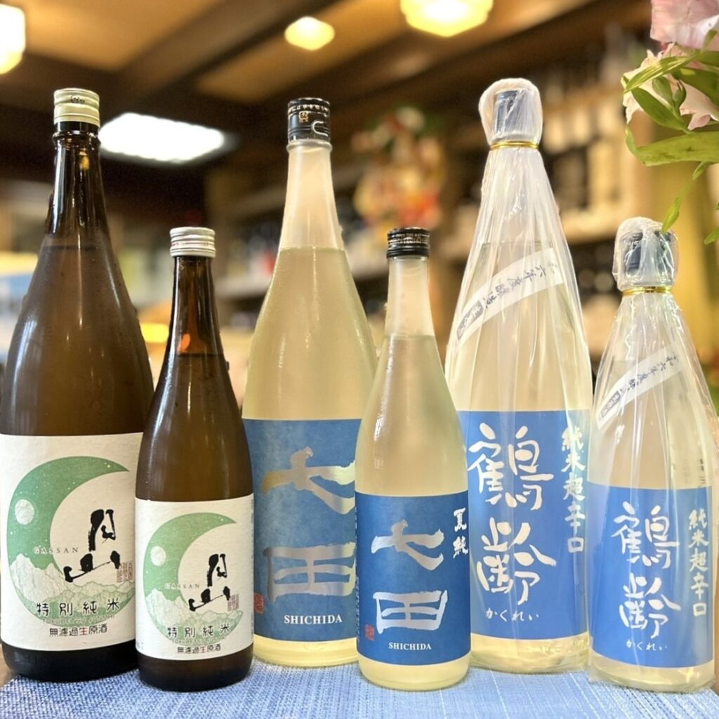 仲の良い3蔵から届いた夏の酒!「月山 無濾過生原酒」「七田 夏純」「鶴齢 超辛口生」のご紹介!