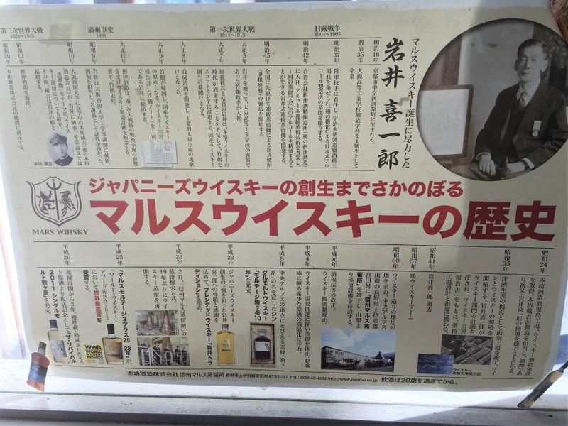 【長野県】 マルスウイスキー:信州マルス蒸留所