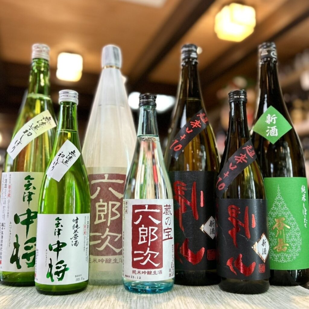 続々到着のしぼりたて！「会津中将 無濾過初しぼり」「米百俵 六郎次」「裏帰山 搾りたて」「谷川岳 しぼりたて」のご紹介！