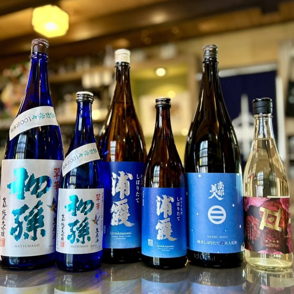 東北から届いた冬酒!「初孫 翠華」「浦霞 しぼりたて」「南部美人 しぼりたて」「平六醸造 刹那 おりがらみ」のご紹介!