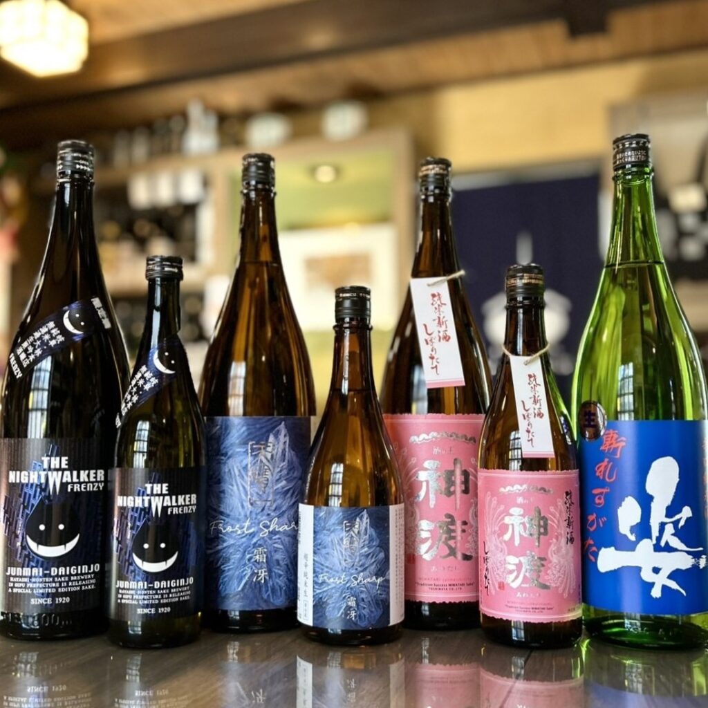 キリっと辛口の冬の酒!「林本店 ナイトウォーカー」「天寶一 霜冴」「神渡 新酒」「姿 斬れすがた」のご紹介!