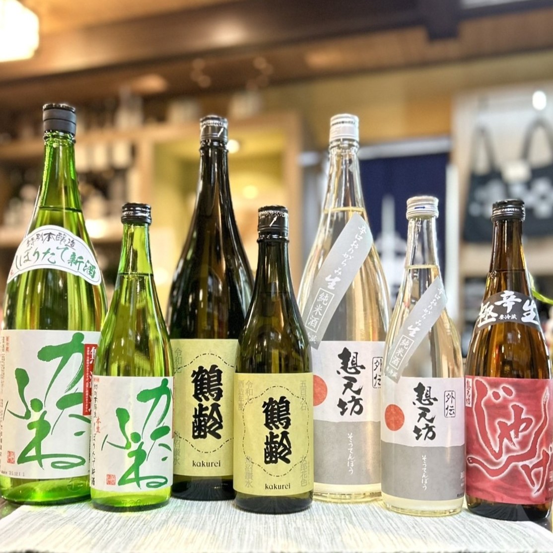 新潟県から冬の生酒!「かたふね しぼりたて」「鶴齢 女郎花色」「想天坊 おりがらみ生 / じゃんげ 極辛生」のご紹介!