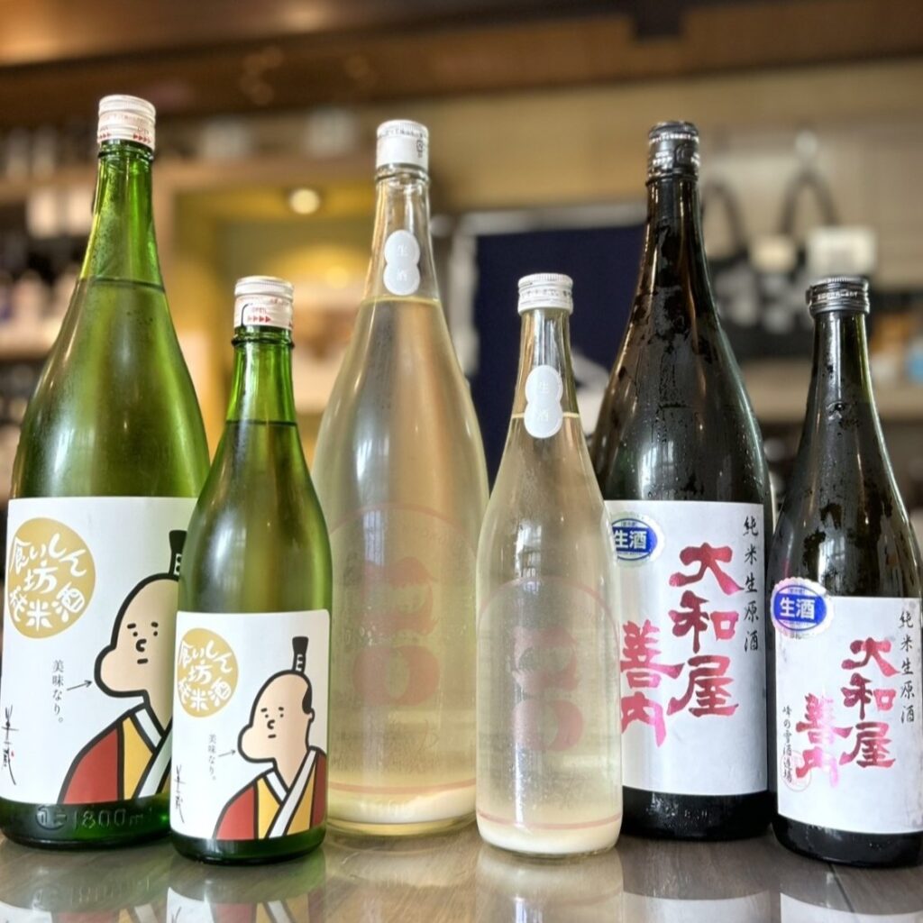 まだまだ生酒!「半蔵 食いしん坊純米酒」「烏輪 うすべにの嵐」「大和屋善内 純米生原酒」のご紹介!