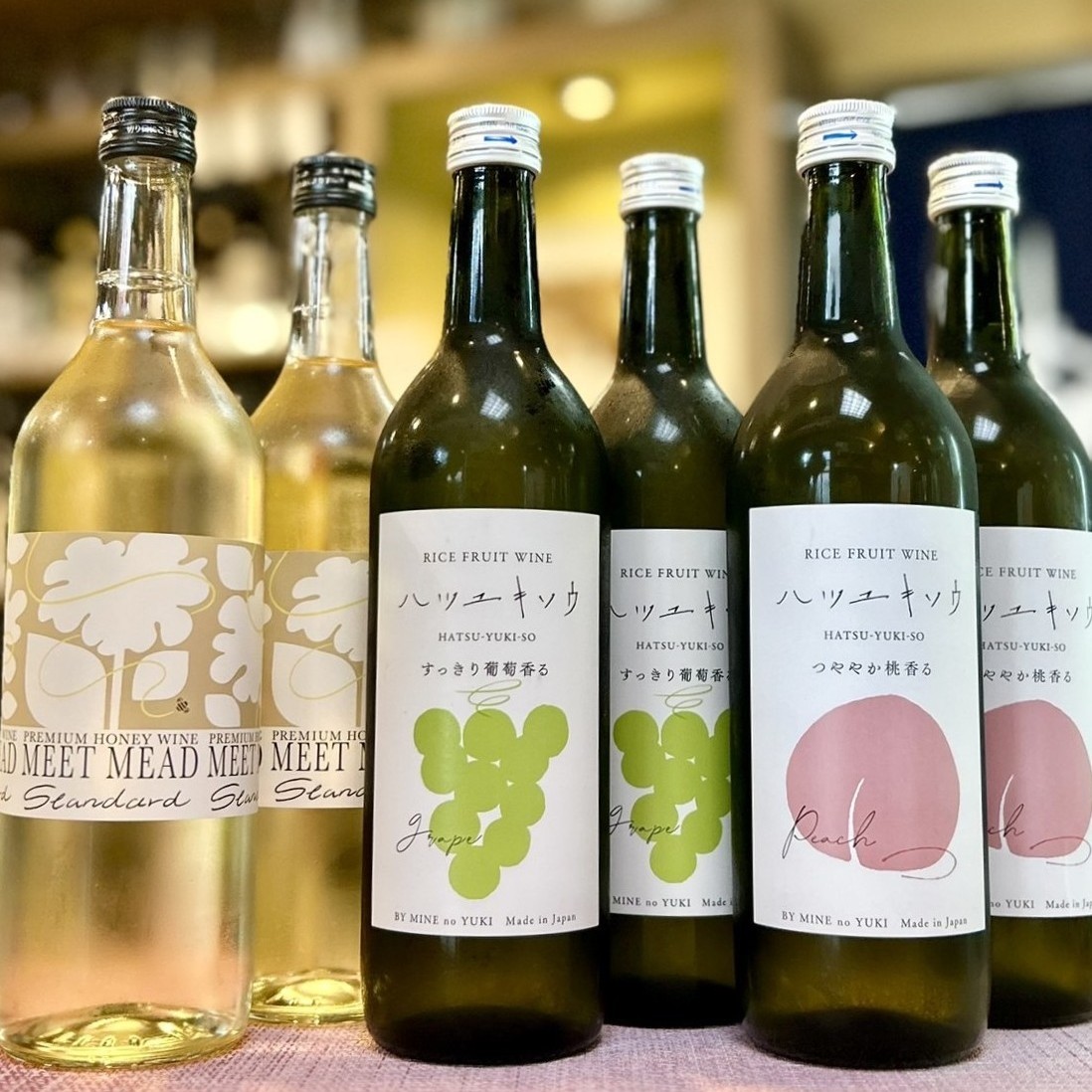 福島県から魅惑のお酒「MEET MEAD」「ハツユキソウ グレープ/ピーチ」のご紹介！