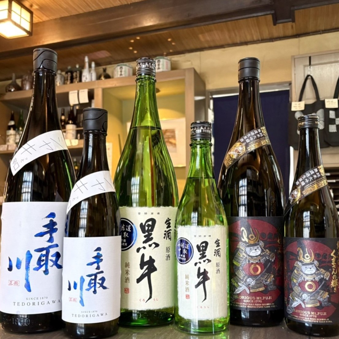 初夏においしい生原酒!「手取川 シャキッと辛口」「黒牛 中取り生原酒」「栄光冨士 くまさんの輝き」のご紹介!