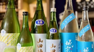 No.0310 みむろ杉 山本 雨後の月 よこやま 八海山 黒松仙醸 綺麗な甘さがおいしい夏の酒！「冷やしておいしい メロン来福」「雪の