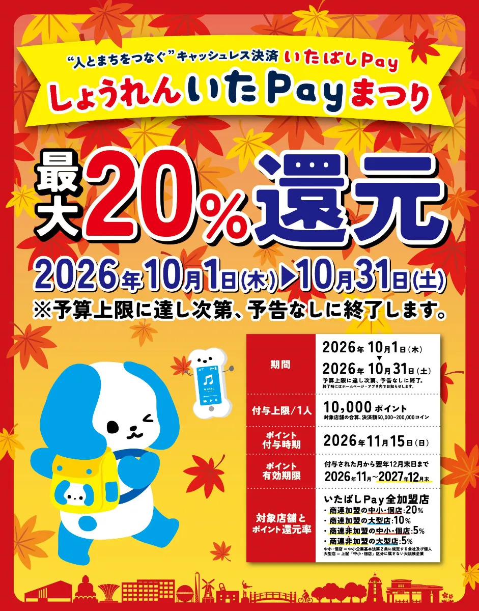 2026年10月 いたpayキャンペーン